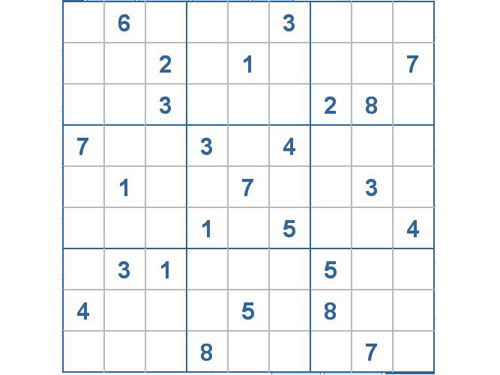 Mời các bạn thử sức với ô số Sudoku 2074 mức độ Khó