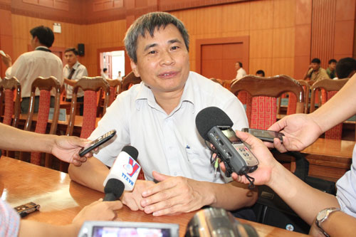 Ông Nguyễn Tài Sơn, Tổng giám đốc Công ty CP Tư vấn xây dựng điện 1 - đơn vị tư vấn thiết kế thủy điện Sông Tranh 2 khẳng định đập an toàn trong động đất