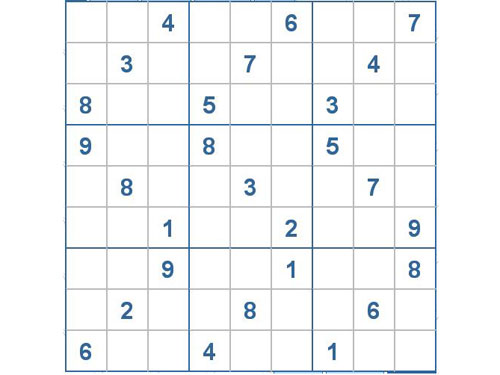 Mời các bạn thử sức với ô số Sudoku 2050 mức độ Khó
