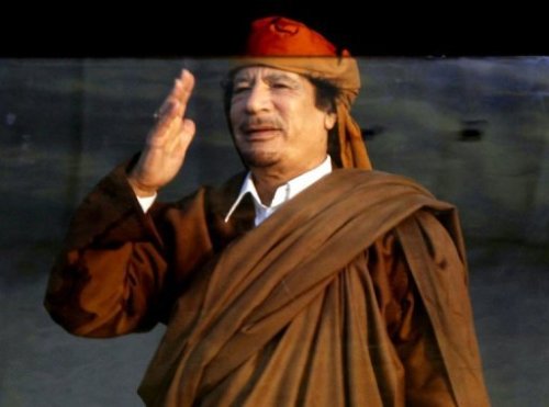 Ảnh chụp cố lãnh đạo Muammar Gaddafi trước khi thiệt mạng hồi năm 2011 - Ảnh: AFP 