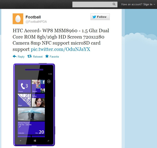 HTC; Accord; Windows Phone 8; smartphone