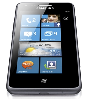 Samsung; Omnia; Omnia W; Omnia M; Windows Phone 7.5; Windows Phone Tango; smartphone