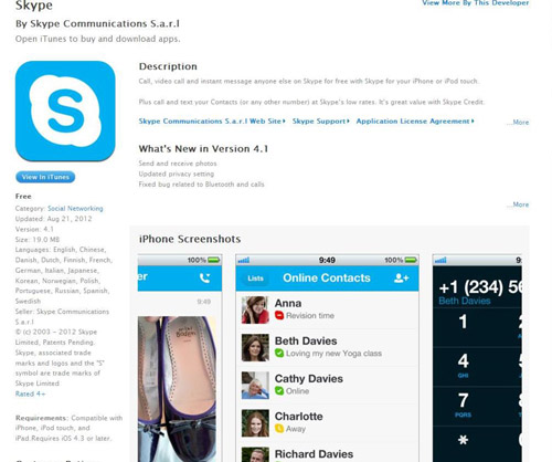 Skype; iOS; iPhone; iPad