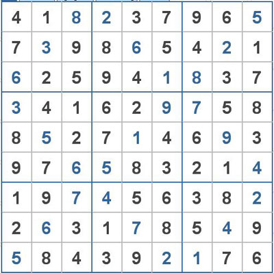 Mời các bạn thử sức với ô số Sudoku 2077 mức độ Khó 2