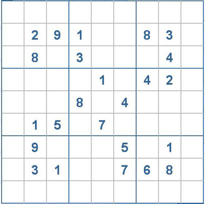 Mời các bạn thử sức với ô số Sudoku 2077 mức độ Khó
