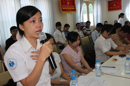 Trần Thị Nghiên phát biểu: "Tôi chấp nhận bị "khùng" để quyết học đến nơi đến chốn!" 