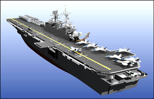 Mô hình tàu đổ bộ lớp America của Mỹ