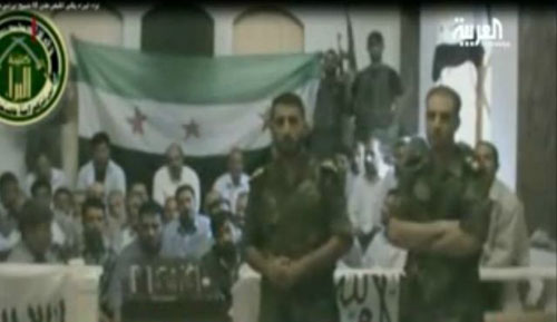 Những người Iran bị bắt giữ trên đoạn video do quân nổi dậy Syria công bố hôm 5.8