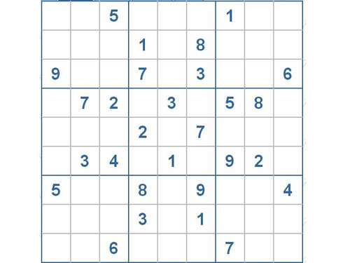 Mời các bạn thử sức với ô số Sudoku 2118 mức độ Rất Khó