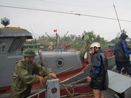 Đến chiều 28.10, hơn 2000 tàu của Nam Định đã về nơi trú bão an toàn