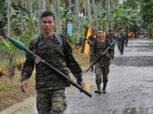 Các phiến quân MILF tại  Mindanao - Ảnh: AFP