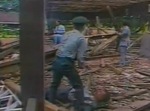 Hiện trường vụ đánh bom 1983 - Ảnh chụp màn hình video trên Youtube