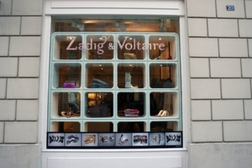 Một cửa hàng bán sản phẩm thời trang cao cấp thương hiệu thời trang cao cấp Zadig &Voltaire của ông Gillier ở Paris - Ảnh: AFP