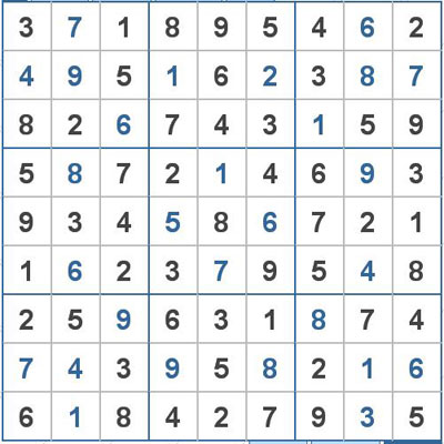 Mời các bạn thử sức với ô số Sudoku 2114 mức độ Khó 1