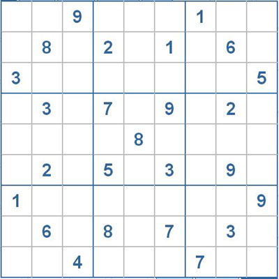 Mời các bạn thử sức với ô số Sudoku 2119 mức độ Khó