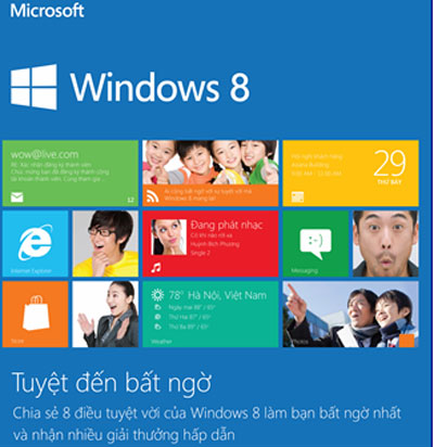 Windows 8 có bản quyền dành cho khách hàng trên toàn quốc 2