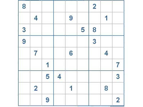 Mời các bạn thử sức với ô số Sudoku 2174 mức độ Rất Khó