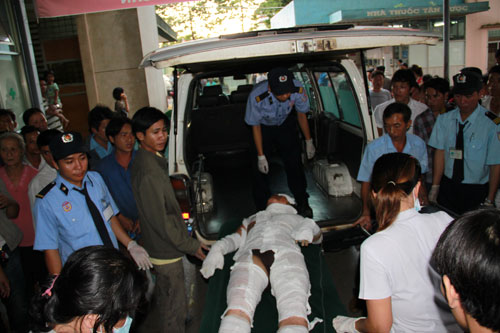 Các nạn nhân được cấp cứu tại BVĐK Thống Nhất vào ngày 30.10