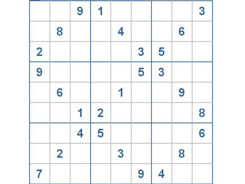 Mời các bạn thử sức với ô số Sudoku 2144 mức độ Khó