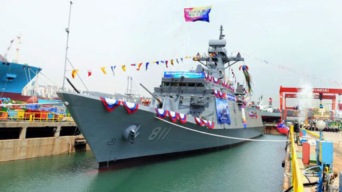 Một tàu hộ tống lớp Incheon của Hàn Quốc