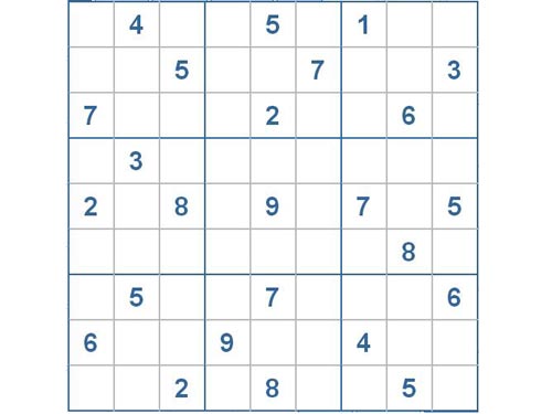 Mời các bạn thử sức với ô số Sudoku 2155 mức độ Khó