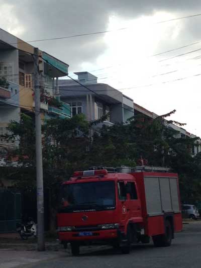 Hiện trường vụ cháy nhà dân tại khu dân cư Đình Tân Lại