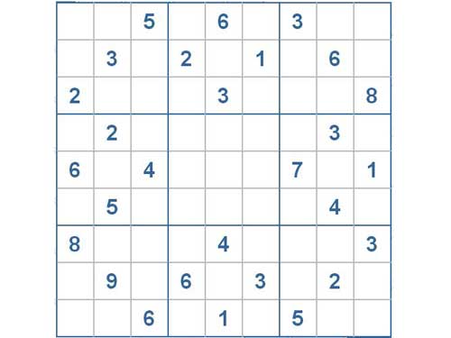 Mời các bạn thử sức với ô số Sudoku 2171 mức độ Khó