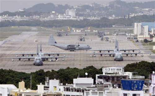 Một khu căn cứ quân sự của Mỹ tại Okinawa - Ảnh: AFP