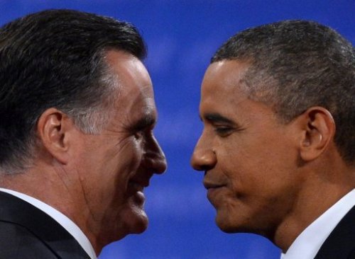 Ứng cử viên Mitt Romney và Tổng thống Mỹ Barack Obama - Ảnh: AFP