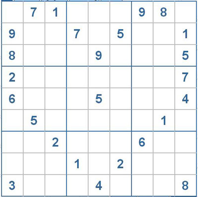 Mời các bạn thử sức với ô số Sudoku 2145 mức độ Khó