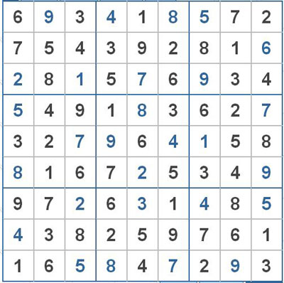 Mời các bạn thử sức với ô số Sudoku 2148 mức độ Khó 1