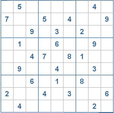 Mời các bạn thử sức với ô số Sudoku 2151 mức độ Khó