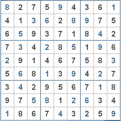 Mời các bạn thử sức với ô số Sudoku 2163 mức độ Khó 1