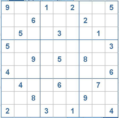 Mời các bạn thử sức với ô số Sudoku 2167 mức độ Rất khó