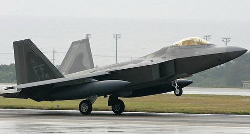 Chiếc máy bay tiêm kích F-22 Raptor của Không quân Mỹ - Ảnh: AFP