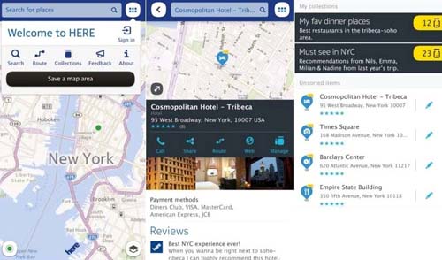 Nokia Maps; Nokia HERE Maps; bản đồ; Google Maps
