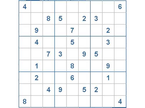 Mời các bạn thử sức với ô số Sudoku 2188 mức độ Rất Khó