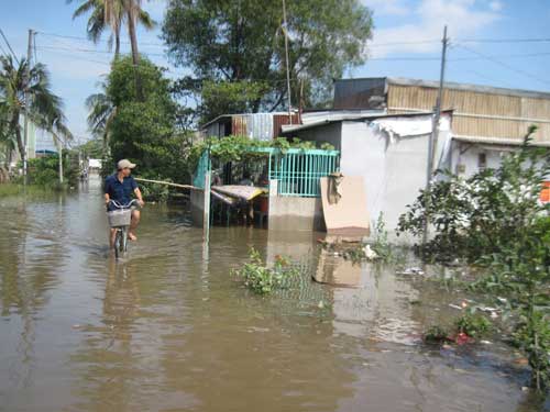 Nước ngập nặng trên diện rộng 2