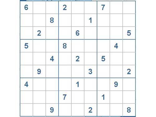 Mời các bạn thử sức với ô số Sudoku 2190 mức độ Khó