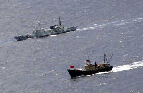 Ngày 15.8, tàu tuần tra Nhật so kè cùng tàu Trung Quốc gần quần đảo Senkaku/Điếu Ngư mà Nhật và Trung Quốc đang tranh chấp