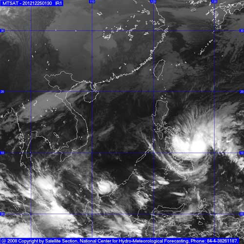Bản đồ dự báo hướng di chuyển của bão Wukong - Ảnh: Trung tâm khí tượng Nhật Bản
