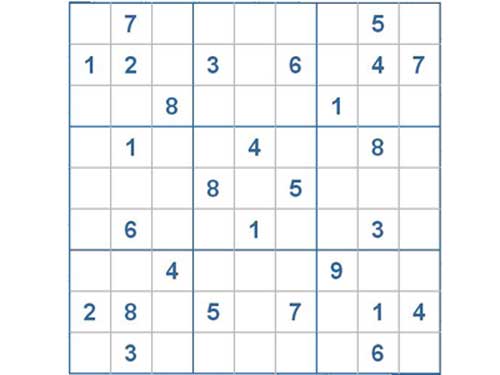 Mời các bạn thử sức với ô số Sudoku 2198 mức độ Khó