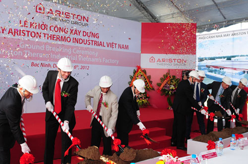 Ariston Thermo khởi công nhà máy lớn thứ nhì châu Á