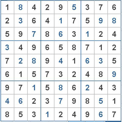 Mời các bạn thử sức với ô số Sudoku 2179 mức độ Khó  1