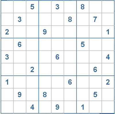 Mời các bạn thử sức với ô số Sudoku 2182 mức độ Khó