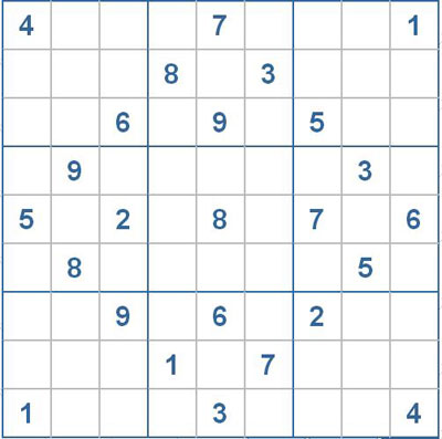 Mời các bạn thử sức với ô số Sudoku 2197 mức độ Khó