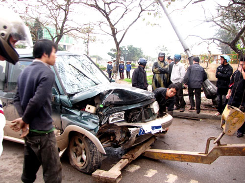 xe biển xanh; tai nạn giao thông