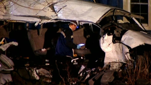 Hiện trường vụ tai nạn khiến 11 người chết tại Canada