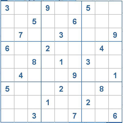 Mời các bạn thử sức với ô số Sudoku 1965 mức độ Khó 1