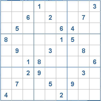 Mời các bạn thử sức với ô số Sudoku 1971 mức độ Rất khó 1